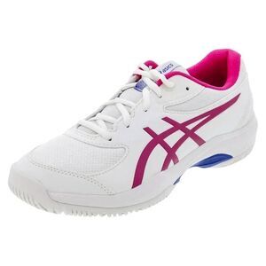 ASICS Juniors' GEL-Game GS Tennis Shoes Cream and Bright Rose